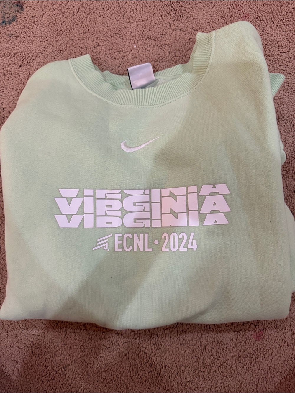 Nike Mint Green Virginia ECNL 2024 Sweatshirt